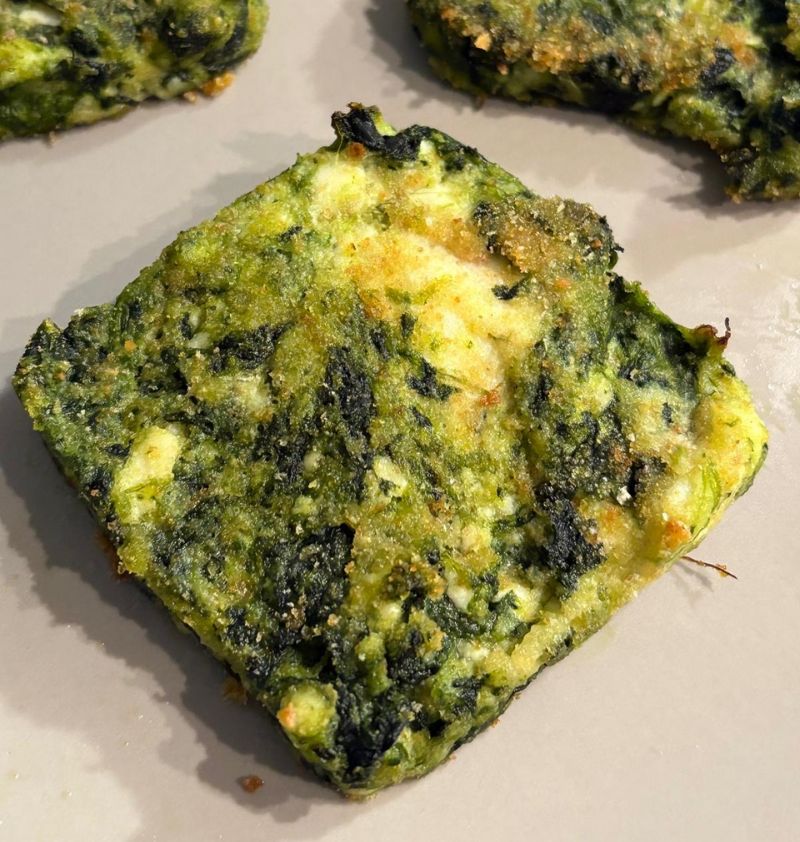 Quadrotti di ricotta e spinaci